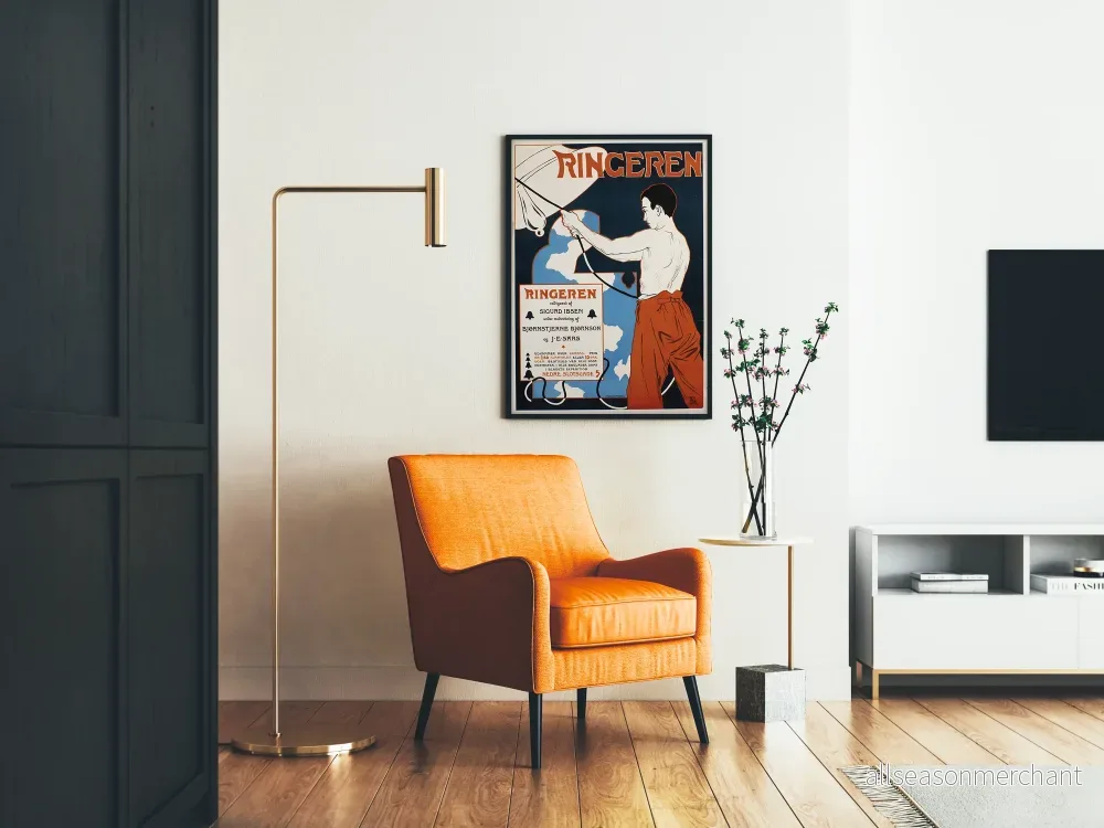 Vintageposter RINGERE - Konstnärlig väggdekoration i retrostil - Bild 2