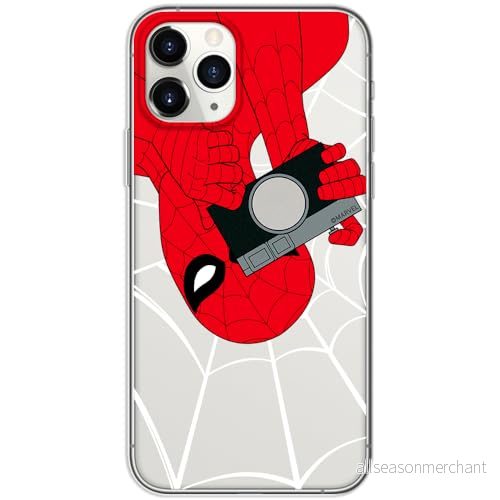ERT GROUP mobiltelefonfodral för Iphone 11 PRO originalt och officiellt licensierat Marvel mönster Spider Man 027 optimalt anpassad till formen på mobiltelefonen, gedeeltelijk transparant 5905795003623