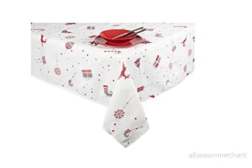 Excelsa Bordsduk Rektangulär Merry Christmas, cm 140 x 240, Bomull 8004976653828