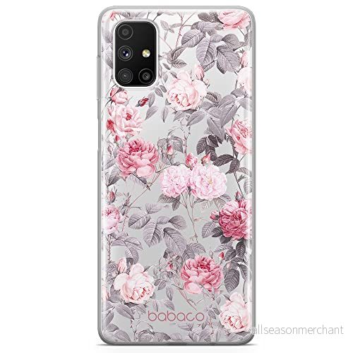ERT GROUP mobiltelefonfodral för Samsung M51 originalt och officiellt licensierat Babaco mönster Flowers 054 optimalt anpassad till formen på mobiltelefonen, gedeeltelijk transparant 5905131353870