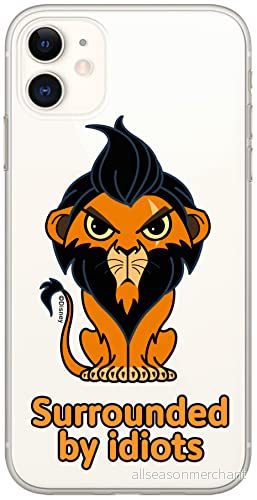 ERT GROUP mobiltelefonfodral för Iphone 11 originalt och officiellt licensierat Disney mönster Scar 001 optimalt anpassad till formen på mobiltelefonen, gedeeltelijk transparant 5905131438188