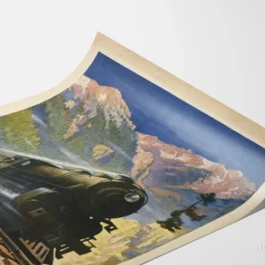 Vintageposter av North Coast Limited-tåget i Montana Rockies - Bild 3