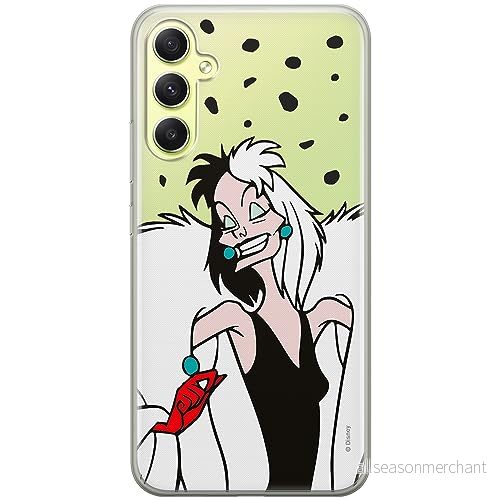 ERT GROUP mobiltelefonfodral för Samsung A34 5G originalt och officiellt licensierat Disney mönster Cruella 004 optimalt anpassad till formen på mobiltelefonen, gedeeltelijk transparant 5905511789428