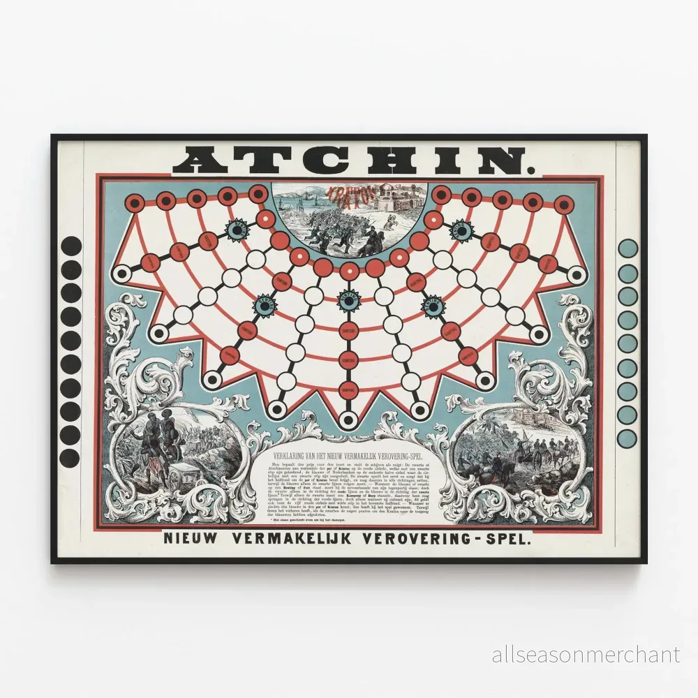 Vintageposter för Erövringsspelet Atchin