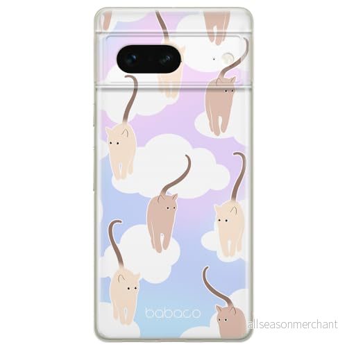 ERT GROUP mobiltelefonfodral för Google PIXEL 7 originalt och officiellt licensierat Babaco mönster Cats 015 optimalt anpassad till formen på mobiltelefonen, fodral tillverkad av TPU plast 5905795149918