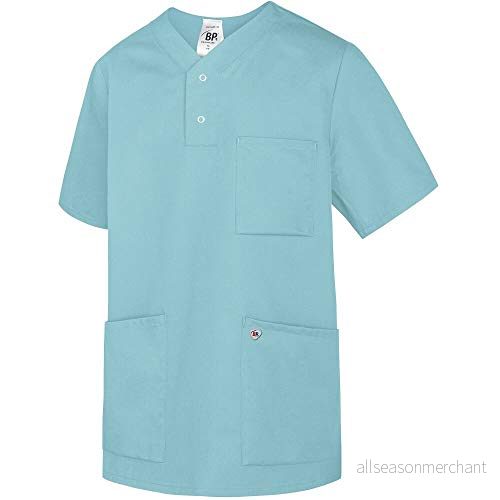 BP 1741 435 111 2XL unisex slip on kasäck, 1/2 ärmar, V ringad med armlyftsystem, 180,00 g/m² tygblandning, ocean, 4055301064295