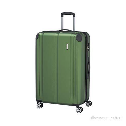Travelite City 4W Resväska, Grön, L, 77 cm 4027002061569