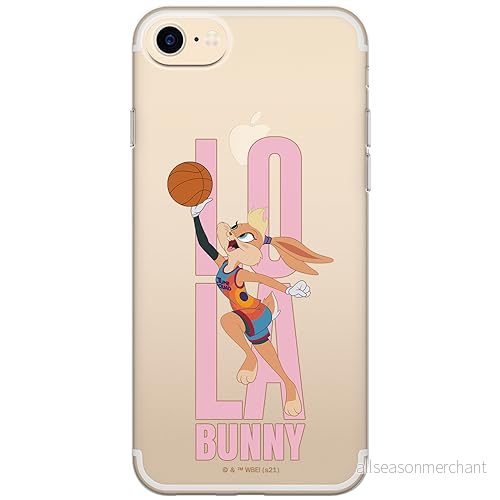 ERT GROUP mobiltelefonfodral för Iphone 7/8/ SE 2/ 3 originalt och officiellt licensierat Looney Tunes mönster Space Jam 028 anpassad till formen på mobiltelefonen, gedeeltelijk transparant 5905511065980