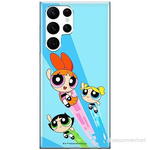 ERT GROUP mobiltelefonfodral för Samsung S22 ULTRA originalt och officiellt licensierat The Powerpuff Girls mönster 032, fodral tillverkad av TPU plast 5905511978402