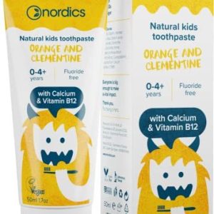 Nordics Organic Care tandkräm barn orange Clementine utan fluor 3800500324463 Nordics Organic Care tandkräm barn orange Clementine utan fluor 3800500324463