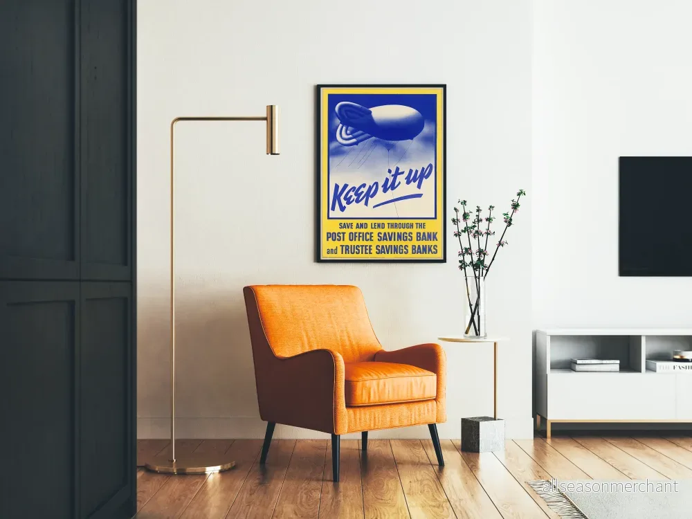 Vintageposter för väggdekoration Sparbanker och Betrodda Banker - Bild 2