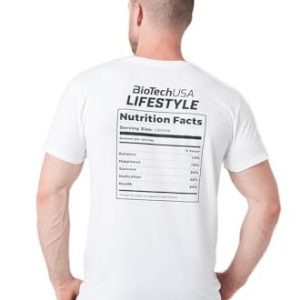 BioTechUSA Herr Nutrition, Vit, 3XL t shirt med korta ärmar, XXXL, 5999076242306