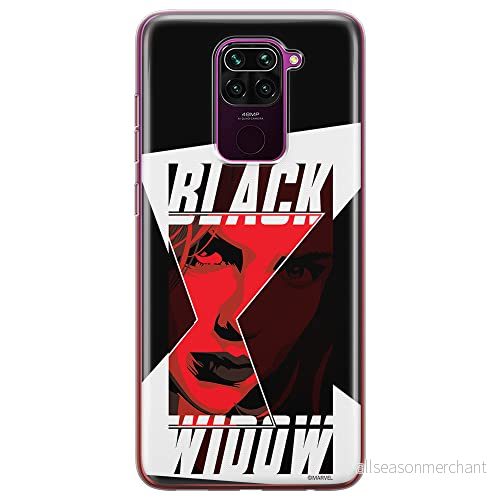 ERT GROUP mobiltelefonfodral för Xiaomi REDMI NOTE 9 originalt och officiellt licensierat Marvel mönster Black Widow 012 optimalt anpassad till formen på mobiltelefonen, fodral tillverkad av TPU plast 5903040336045