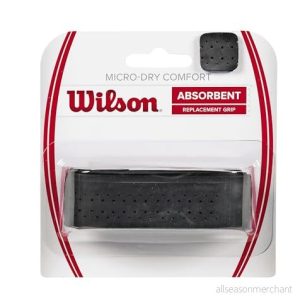 Wilson Overgrip, Micro Dry Comfort, BasisOvergrip, Unisex, Svart, 1 pack, WRZ4211BK 887768147198