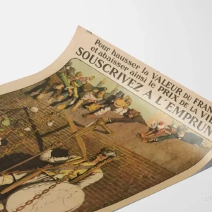 Bankfranska för handeln och industrin - Vintage poster för väggdekoration - Bild 3
