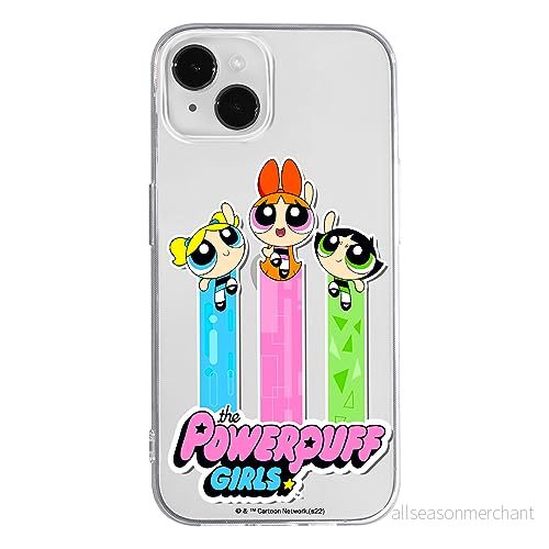 ERT GROUP mobiltelefonfodral för Iphone 14 PLUS originalt och officiellt licensierat The Powerpuff Girls mönster 030, gedeeltelijk transparant 5905511975005