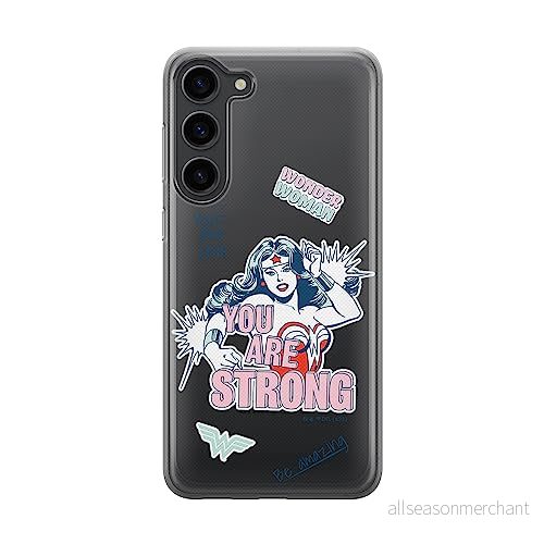 ERT GROUP mobiltelefonfodral för Samsung S23 PLUS originalt och officiellt licensierat DC mönster Wonder Woman 025 optimalt anpassad till formen på mobiltelefonen, gedeeltelijk transparant 5905511451998