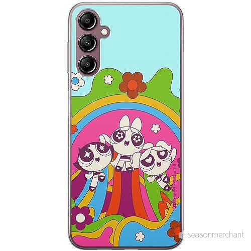 ERT GROUP mobiltelefonfodral för Samsung A14 4G/5G originalt och officiellt licensierat The Powerpuff Girls mönster 045 optimalt anpassad till formen på mobiltelefonen, fodral tillverkad av TPU plast 5905511988654
