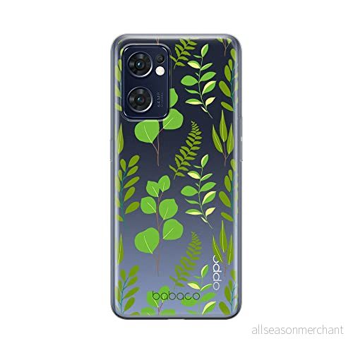 ERT GROUP mobiltelefonfodral för Oppo RENO 7 5G originalt och officiellt licensierat Babaco mönster Plants 009 optimalt anpassad till formen på mobiltelefonen, gedeeltelijk transparant 5905511310646