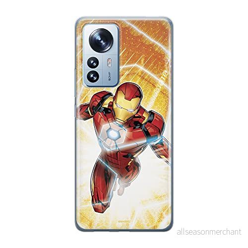 ERT GROUP mobiltelefonfodral för Xiaomi 12 / 12X originalt och officiellt licensierat Marvel mönster Iron Man 007 optimalt anpassad till formen på mobiltelefonen, fodral tillverkad av TPU plast 5905511478230