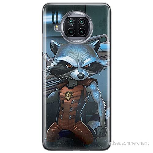 ERT GROUP mobiltelefonfodral för Xiaomi MI 10T LITE/REDMI NOTE 9 PRO 5G originalt och officiellt licensierat Marvel mönster Rocket 001, fodral tillverkad av TPU plast 5903537160573