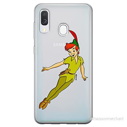 ERT GROUP mobiltelefonfodral för Samsung A40 originalt och officiellt licensierat Disney mönster Peter Pan 001 optimalt anpassad till formen på mobiltelefonen, gedeeltelijk transparant 5905131144720