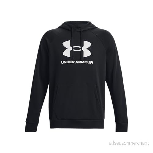 Under Armour Rival Fleece Box Logo Huvtröja M 196884193324