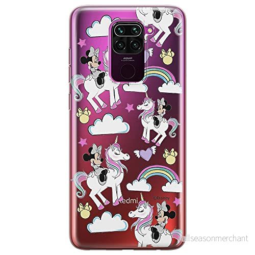 ERT GROUP mobiltelefonfodral för Xiaomi REDMI NOTE 9 originalt och officiellt licensierat Disney mönster Minnie 037 optimalt anpassad till formen på mobiltelefonen, gedeeltelijk transparant 5903040329009
