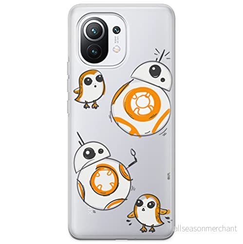 ERT GROUP mobiltelefonfodral för Xiaomi 11 originalt och officiellt licensierat Star Wars mönster BB 8 010 optimalt anpassad till formen på mobiltelefonen, gedeeltelijk transparant 5903537115337