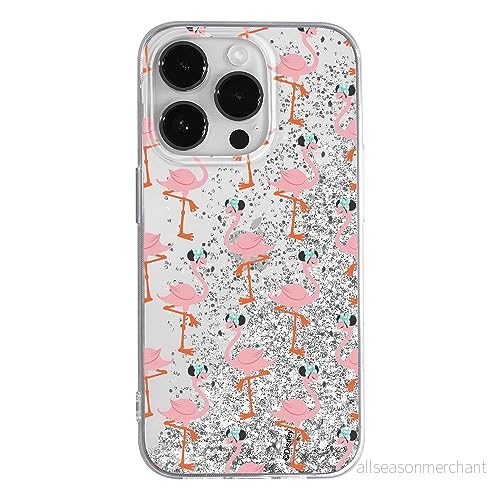 ERT GROUP mobiltelefonfodral för Apple Iphone 14 PRO originalt och officiellt licensierat Disney mönster Minnie 032 optimalt anpassad till formen på mobiltelefonen, med glitter overflow effekt 5905511601126
