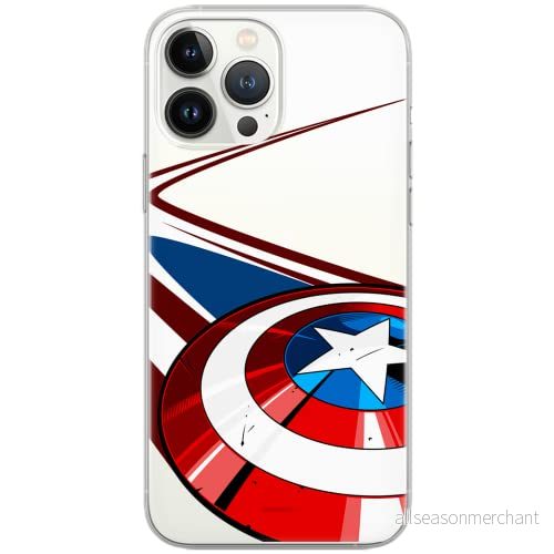 ERT GROUP mobiltelefonfodral för Samsung S9 originalt och officiellt licensierat Marvel mönster Captain America 008 Vit optimalt anpassad till formen på mobiltelefonen, gedeeltelijk transparant 5902980110784