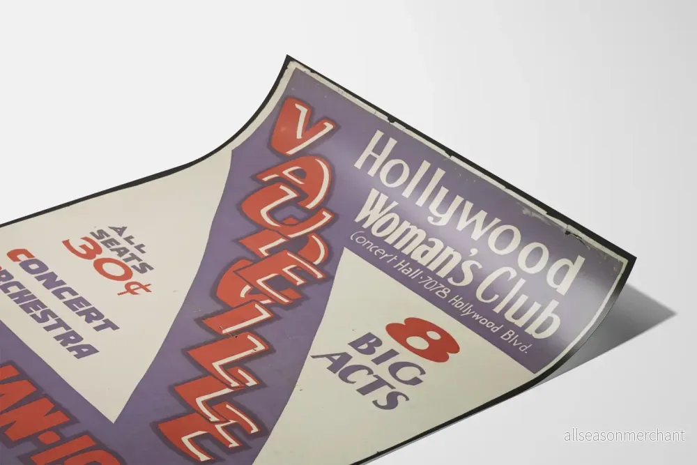 Affisch Vaudeville Hollywood Woman's Club-konsert - Bild 3