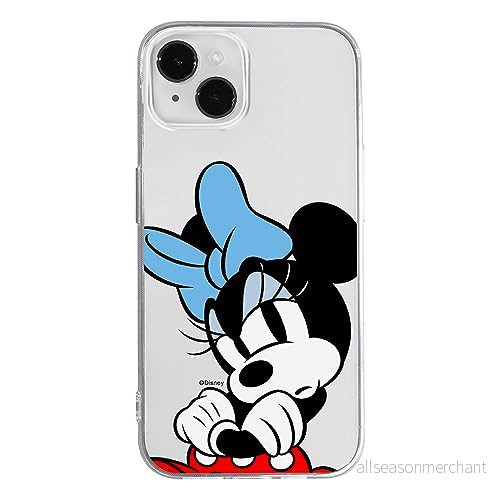 ERT GROUP mobiltelefonfodral för Iphone 14 originalt och officiellt licensierat Disney mönster Minnie 077 optimalt anpassad till formen på mobiltelefonen, gedeeltelijk transparant 5905795029128
