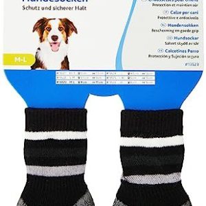 Trixie Dog Socks non slip M L 2 pcs. Black 4011905195230 Trixie Dog Socks non slip M L 2 pcs. Black 4011905195230