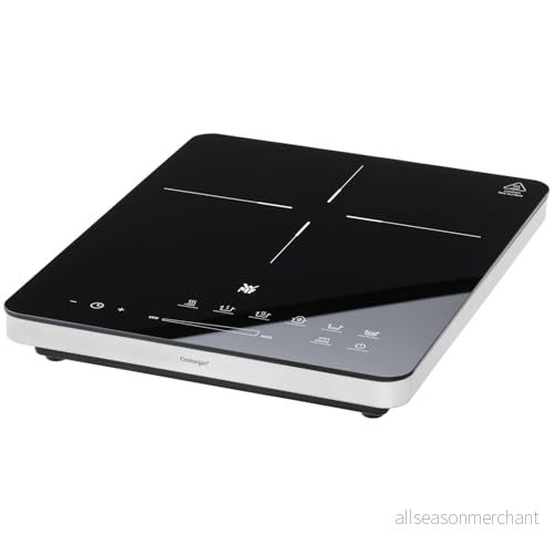 WMF Kult X enkel induktionshäll (2 200 W, upp till 28 cm, 1 kokfält, 8 prestandasteger, toppdetektering, pekskärm, glaskeramik, timerfunktion) 4211129131032