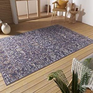 Nouristan Sues in och utomhus orientalisk matta kort lugg vintage använd look tvättbar väderbeständig UV resistent för balkong, terrass, trädgård, vardagsrum grå flerfärgad, 155 x 4262377773154 Nouristan Sues in och utomhus orientalisk matta kort lugg vintage använd look tvättbar väderbeständig UV resistent för balkong, terrass, trädgård, vardagsrum grå flerfärgad, 155 x 4262377773154