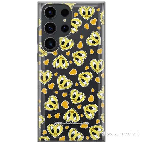 ERT GROUP mobiltelefonfodral för Samsung S23 ULTRA originalt och officiellt licensierat Looney Tunes mönster Tweety 017 optimalt anpassad till formen på mobiltelefonen, gedeeltelijk transparant 5905795121136