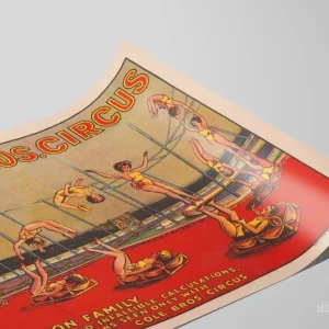 Vintageaffisch Circus Cole Bros. Nelson Family - Bild 2