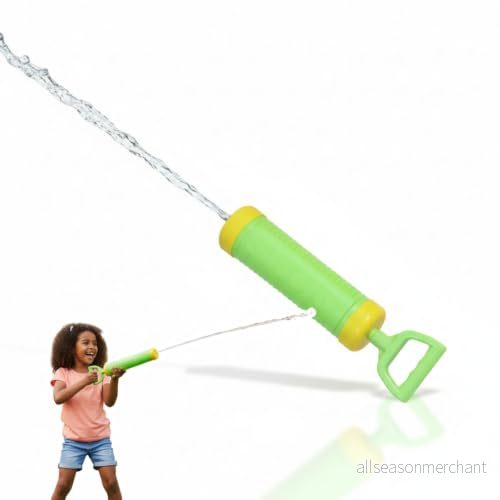 alldoro 60110 Water Shooter vattenpistol ca 30 cm, vattenspruta räckvidd upp till 12 meter, vattenkanon med vattentank, vattensprutpistol för strand, trädgård och fritid, barn från 3 år 4251357601105