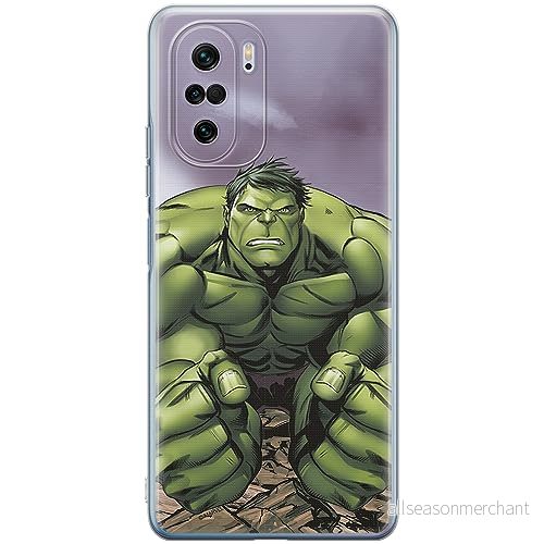 ERT GROUP mobiltelefonfodral för Xiaomi MI 11i/ REDMI K40/K40 PRO/POCO F3/ F3 PRO originalt och officiellt licensierat Marvel mönster Hulk 004, fodral tillverkad av TPU plast 5905511895143