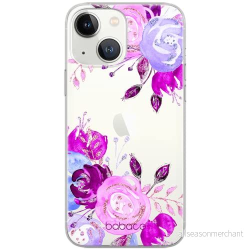 ERT GROUP mobiltelefonfodral för Apple Iphone 13 MINI originalt och officiellt licensierat Babaco mönster Flowers 005 optimalt anpassad till formen på mobiltelefonen, gedeeltelijk transparant 5904805387371