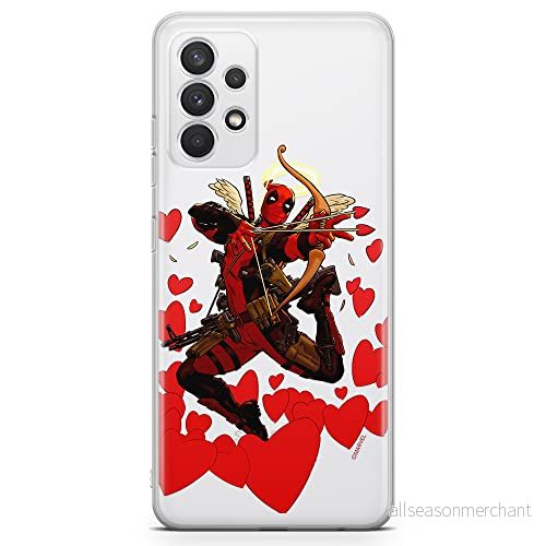 ERT GROUP mobiltelefonfodral för Samsung A32 4G LTE originalt och officiellt licensierat Marvel mönster Deadpool 011 optimalt anpassad till formen på mobiltelefonen, gedeeltelijk transparant 5903040477571