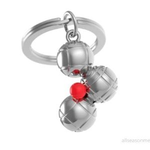 Meta[l]morfose METALMORPHOSE nyckelring av petanqubollar och rött gris MTM141 5404006051342