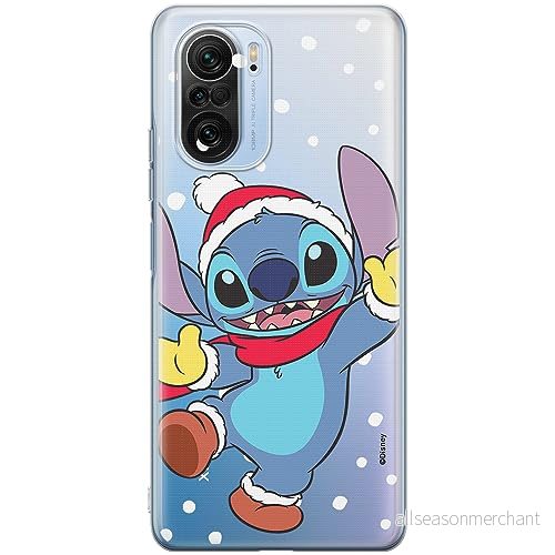 ERT GROUP mobiltelefonfodral för Xiaomi MI 11i/ REDMI K40/K40 PRO/POCO F3/ F3 PRO originalt och officiellt licensierat Disney mönster Stitch 009, gedeeltelijk transparant 5905511877477