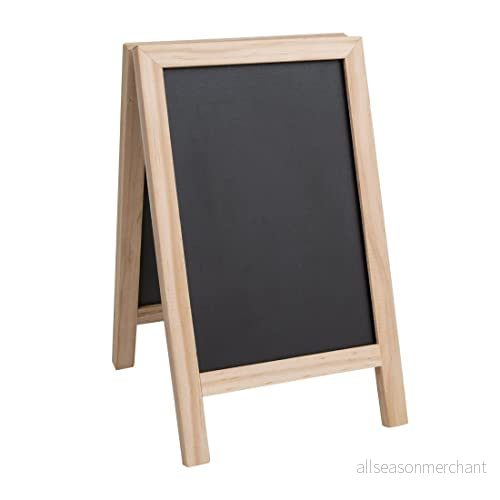 Olympia Mini fällbar menybräda 250 x 150 mm lätt att torka av, hållbar, robust, hotell restaurang kafé bar pub bord meny meddelande display skylt svart tavla 5050984642234