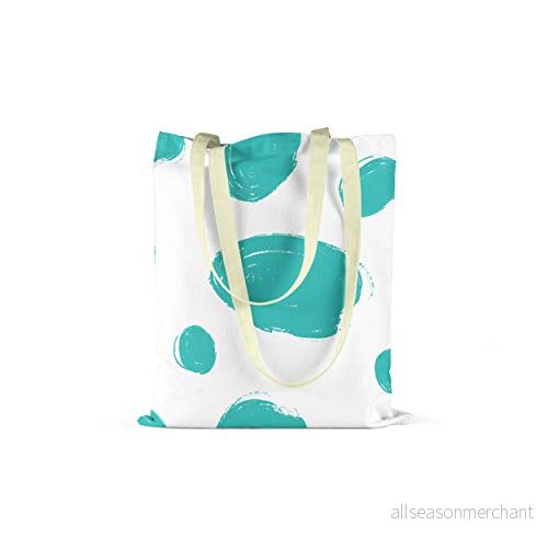 Bonamaison Tryckt tygväska, återanvändbar matkasse, shoppingväska, maskintvättbar, vikbar, tygpåse med handtag, storlek: 34 x 40 cm 4882902265253