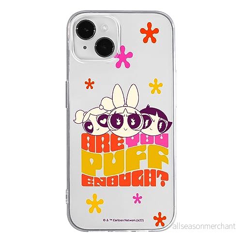 ERT GROUP mobiltelefonfodral för Iphone 14 PLUS originalt och officiellt licensierat The Powerpuff Girls mönster 043, gedeeltelijk transparant 5905511986360