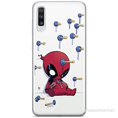 ERT GROUP mobiltelefonfodral för Samsung A70 originalt och officiellt licensierat Marvel mönster Deadpool 005 optimalt anpassad till formen på mobiltelefonen, fodral tillverkad av TPU plast 5902980864182