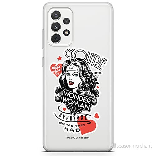 ERT GROUP mobiltelefonfodral för Samsung A73 5G originalt och officiellt licensierat DC mönster Wonder Woman 014 optimalt anpassad till formen på mobiltelefonen, gedeeltelijk transparant 5904805522406