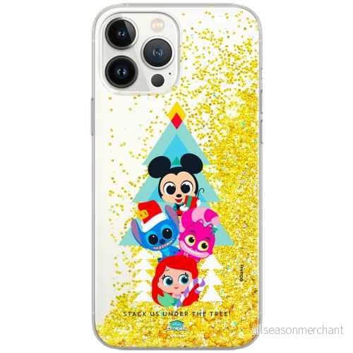 ERT GROUP mobiltelefonfodral för Apple Iphone 13 originalt och officiellt licensierat Disney mönster Friends 001 Vit optimalt anpassad till formen på mobiltelefonen, med glitter overflow effekt 5904805327254